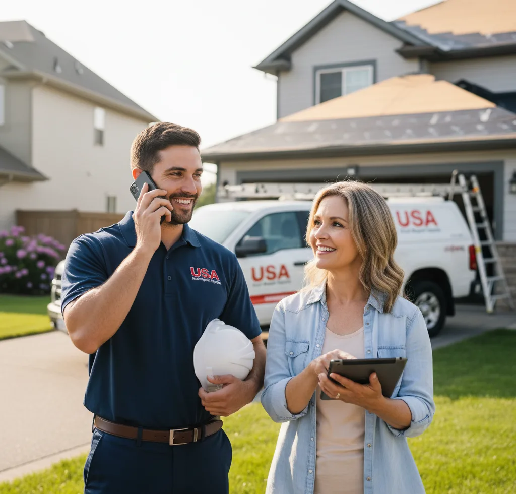 USA Roof Repair Experts customer support in Greenback